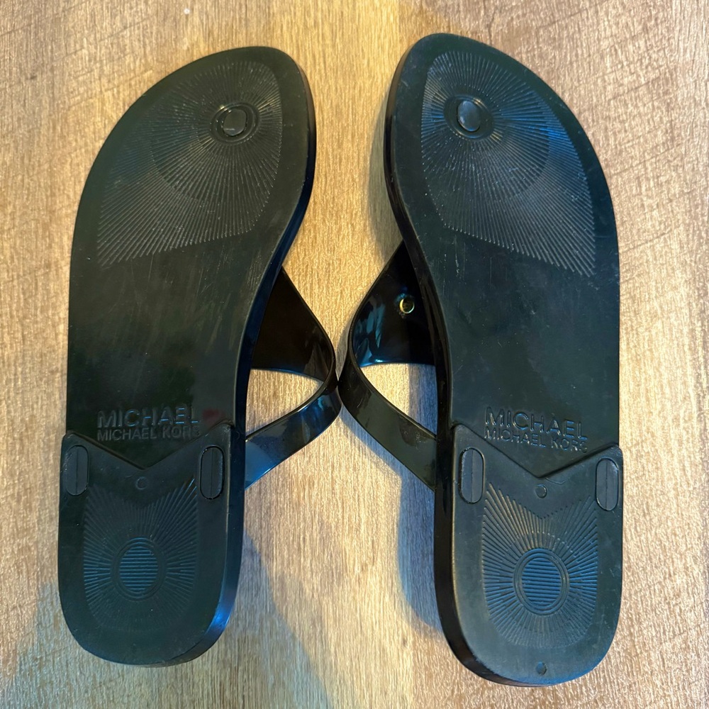 Michael Kors Black and Gold Women's Sandals - Picture 3 of 3